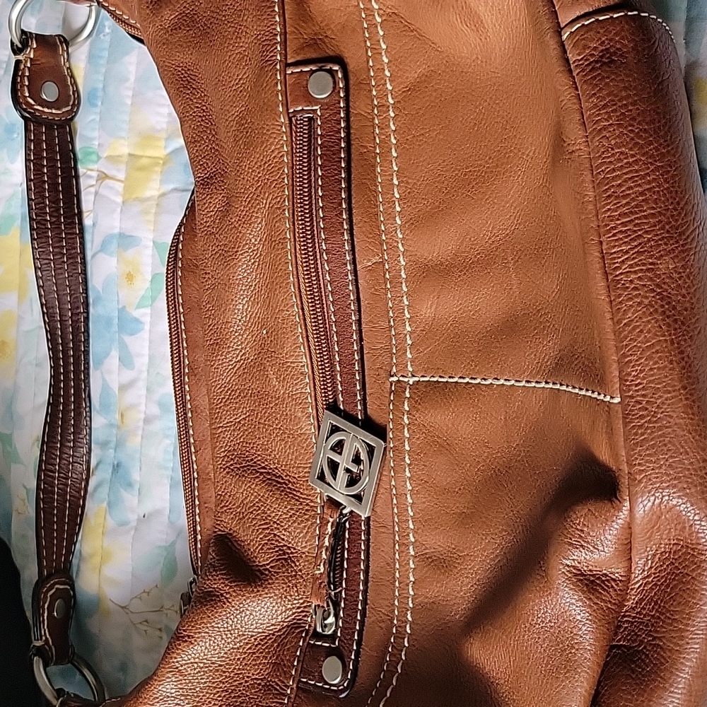 Real leather shoulder bag